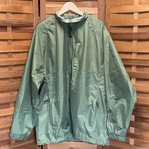 10,000 ft Above Sea Level Men's XL Green Windbreaker Jacket Polyester Coat